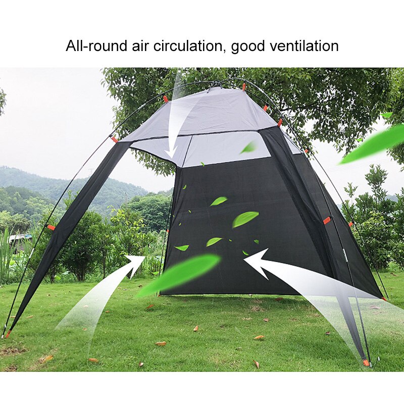 Auvent de plage Portable, tente triangulaire, camping, pêche