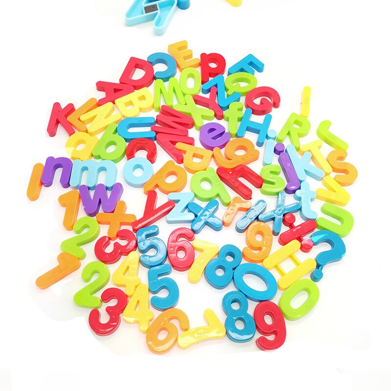 Letras magnéticas y alfabeto y números, imanes de nevera, pegatinas, imanes para niños, juguetes de , recuerdo, 78 Uds.