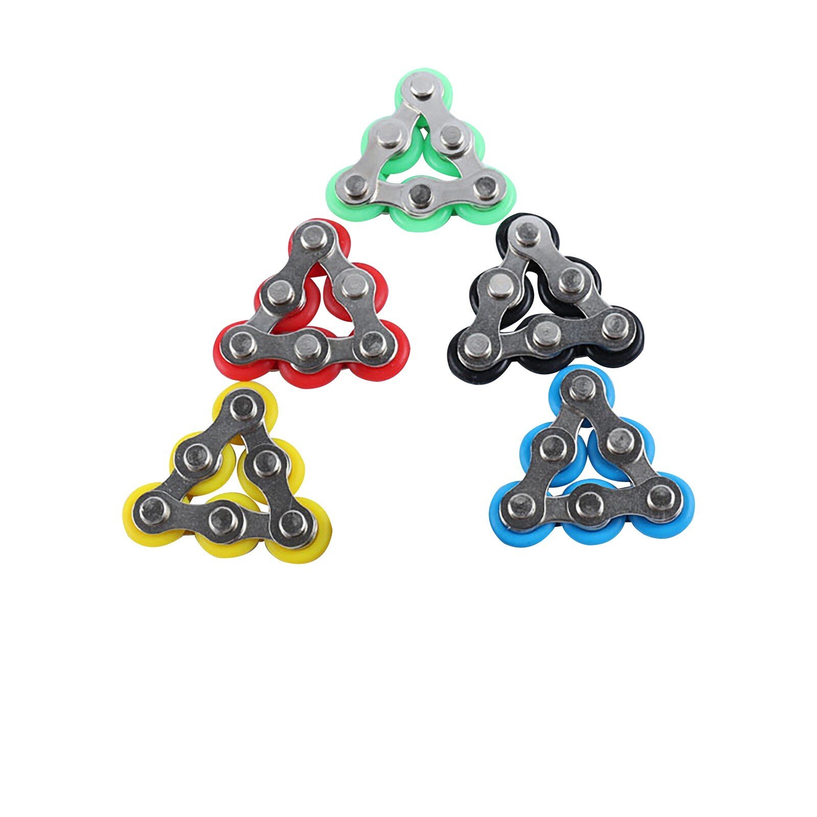 Anti Stress Toy For Kids/Adult/Student Bike Chain Fidget Spinner Bracelet For Autism and ADHD Chaney Fidget Toy 2PC