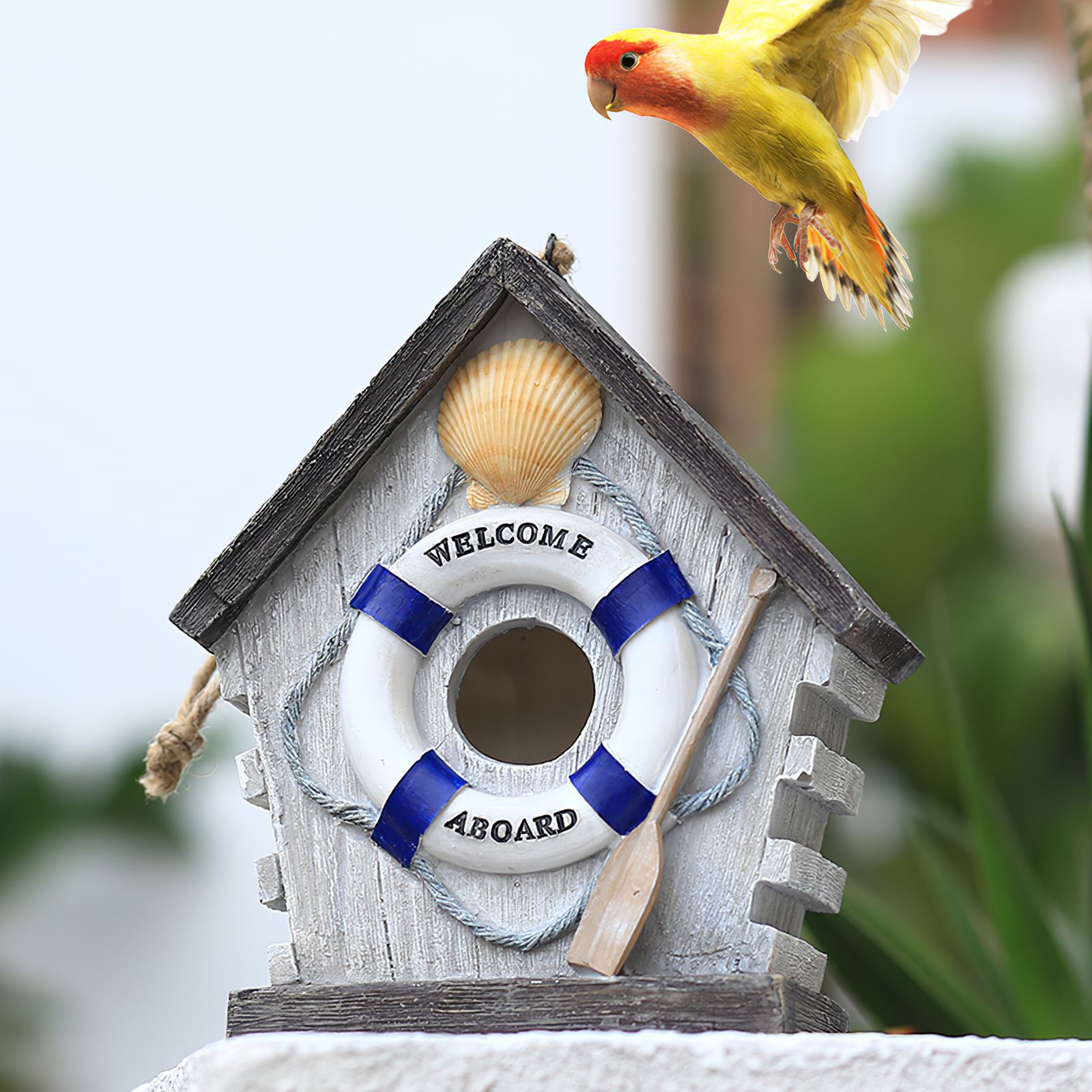 Hanging Bird House Bird Cage Resting Place Wall-mounted Outdoor Birdhouse Warm Protective Bird Nesting Box Outdoor Winter Garden