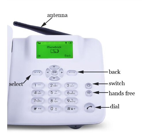 Téléphone mobile sans fil à carte, type de base, téléphone portable domestique pour personnes âgées, téléphone fixe à carte, téléphone sans fil pour le