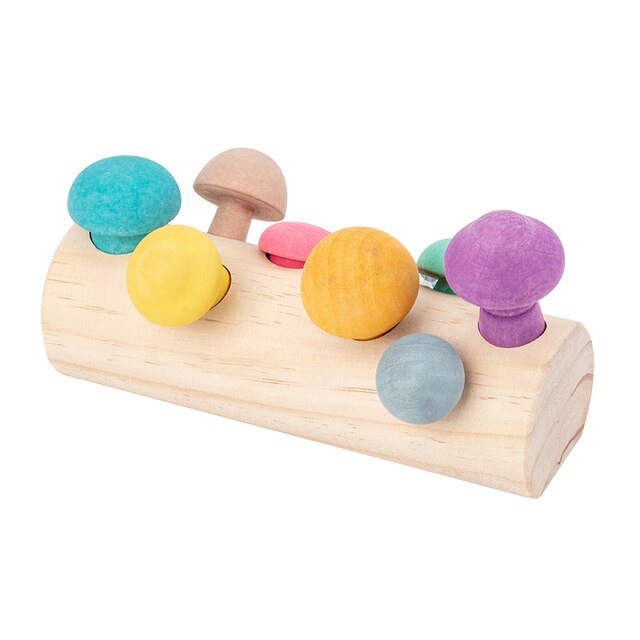 Montessori Puzzel Speelgoed 3D Cognitieve Aardbei Grijpen Vermogen Houten Speelgoed Vroege Educatief Puzzel Vangst Worm Game Baby Speelgoed: WT510