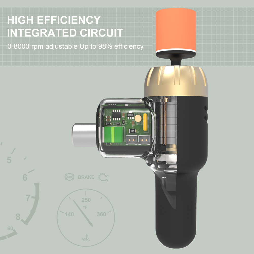 Mini Polishing Machine Car Electric Polisher Cleaning and Polishing Waxing Machine Automobile Surface Scratch Repair Tool