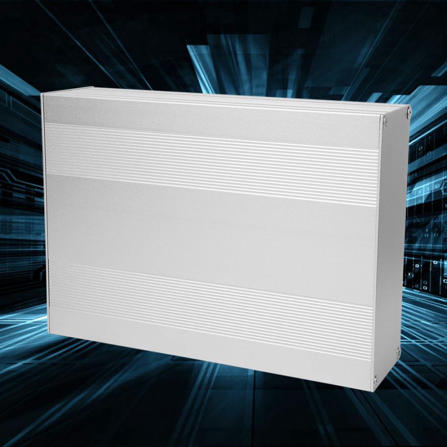 Aluminum Project Box Split-Type Matte Silver Enclosure Case DIY Junction Casing 54x145x200mm Wiring Junction