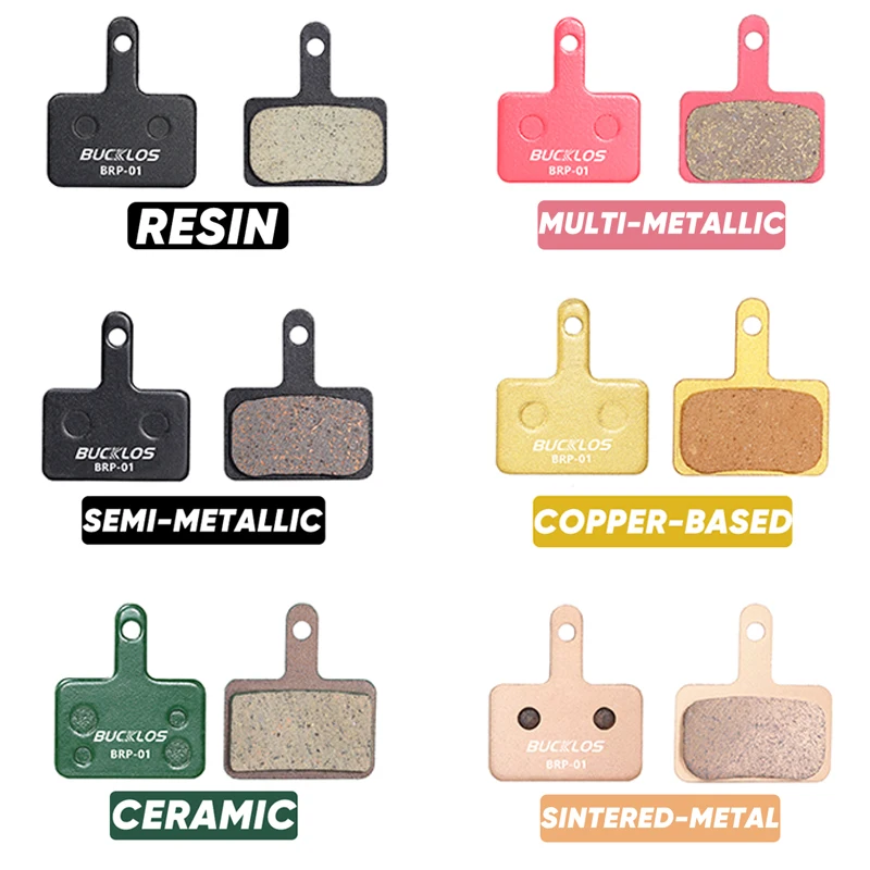 BUCKLOS Bicycle Brake Pads for Shimano B01S MT200 XOD E-bike Resin Semi-Metallic MTB Hydraulic Disc Brake Pad Bike Brake Parts