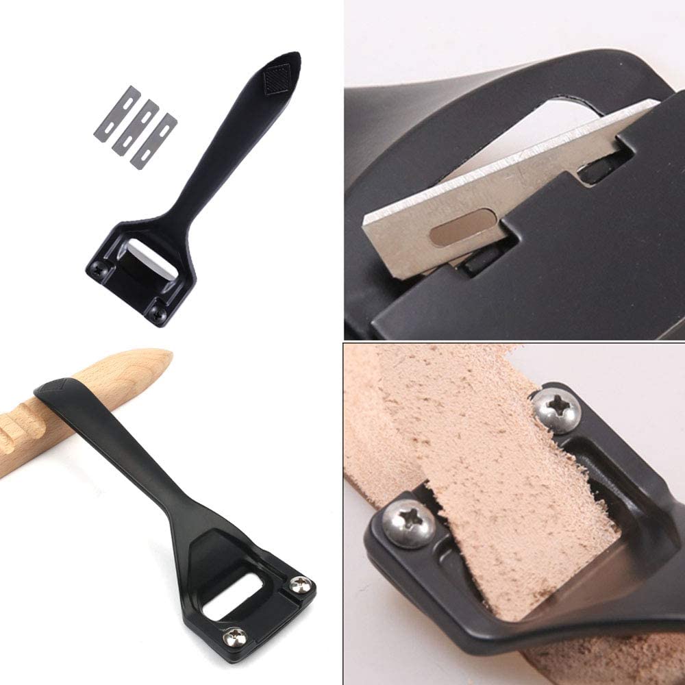 Metalen Leer Skiver Sharp Skiver Lederen Werkinstrument Voor Leer Craft Diy Leer Maken Dunner