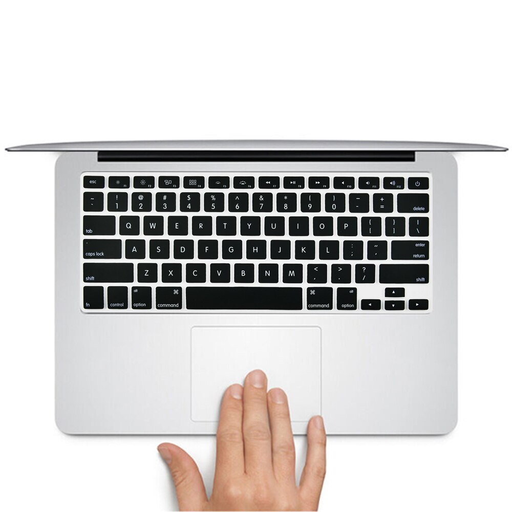 Laptop Keyboard Cover for Macbook Air 13 Inch A1369 A1466 A1342 / Pro 13" A1278 A1425 A1502/ Pro 15 InchA1286 A1398 Soft Silicon: Black