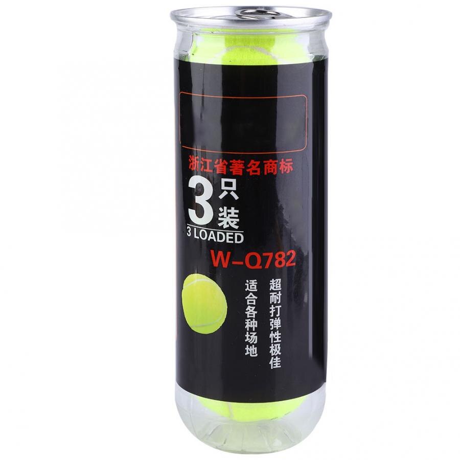 Tennisbollar 3 st gula tennisbollar sport hög elastisk träning träning tennisbollar för tennis tillbehör