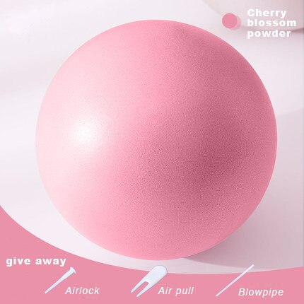 Pilates Ball Pregnant Women Postpartum Recovery Thickening Explosion-Proof Exercise Fitness Hip Female 23cm Mini Yoga Ball Small: Cherry pink
