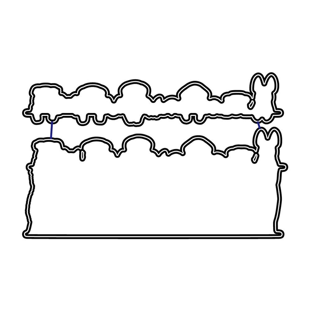 AZSG Various Cute Dogs Cutting Dies Clear Stamps For DIY Scrapbooking Decorative Card making Crafts Fun Decoration Supplies: cutting die CD-183