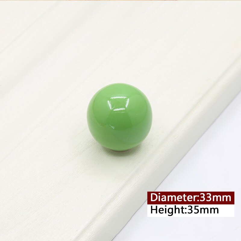 Kast Knoppen Keramische Kastdeur Pull Candy Kleur Kast Kledingkast Lade Bal Ronde Single-Gat Pull Hand Lade Handvat: 04