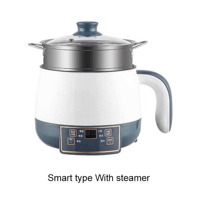 Multicooker-olla eléctrica antiadherente para el hogar, olla arrocera pequeña de 1.7L, electrodomésticos de cocina para 1 o 2 personas: Smart Steamer