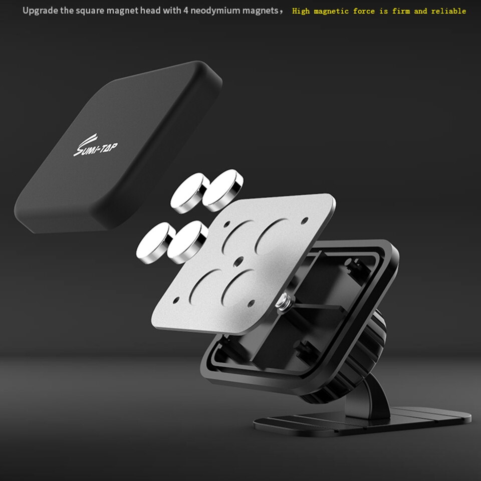 Sumi-tap magneettinen autopuhelinteline 360 yleisautoteline iphonelle 13 magneetti mobiili kojelautakiinnike puhelin autoteline