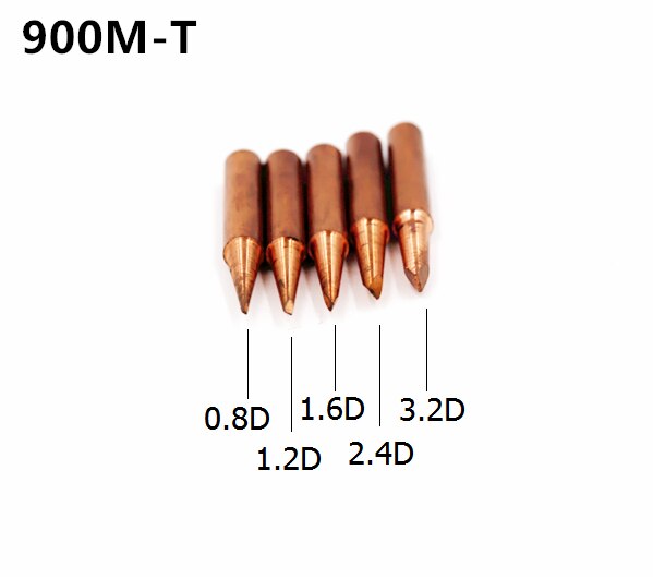 Punta de hierro para soldar de cobre puro diamagnético sin plomo mezcla SZBFT, punta para soldar, 852D + Estación de soldadura: Copper D