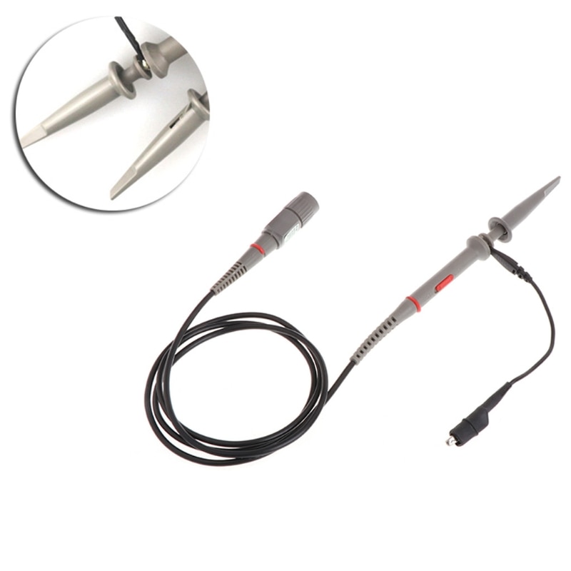 1X 10X 80MHz High Precision Oscilloscope Probe Alligator Test Clip with Adjustable Attenuation Rate 'lirunzu
