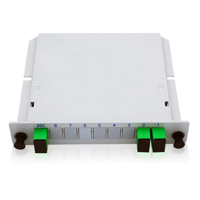 5 stks SC APC/UPC 1x2 1x4 1x8 1x16 PLC Splitter Box FTTH Splitter Glasvezel Doos FTTH Planar Golfgeleider Type Optische Splitter: WHITE