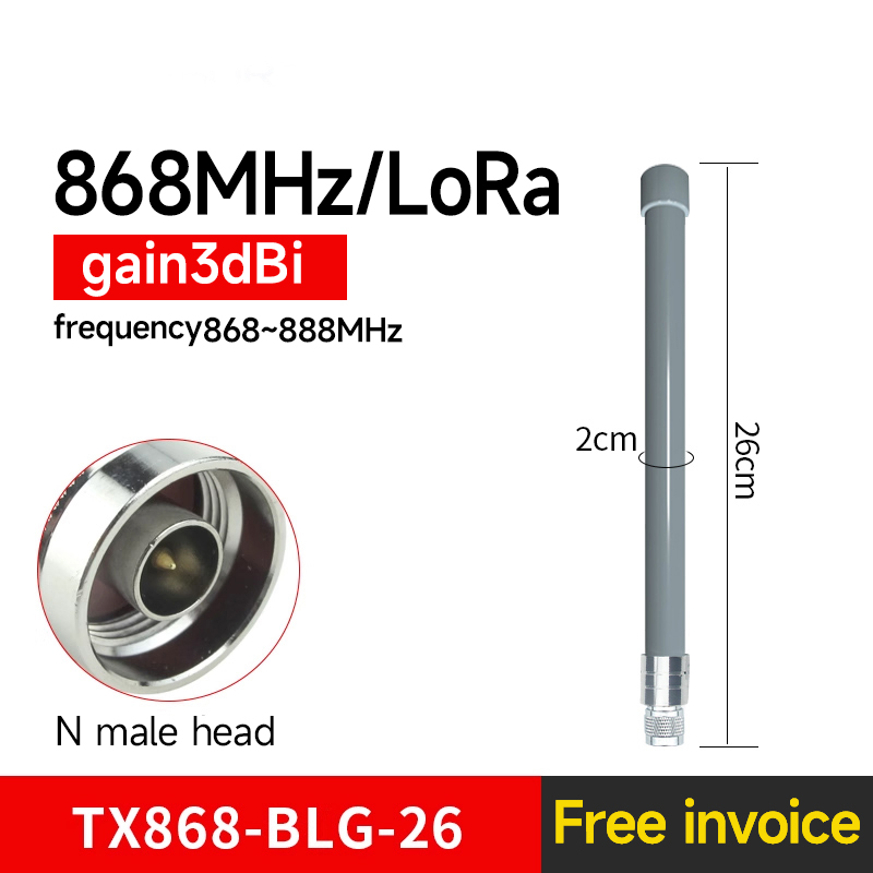 868- mhz-antennenserie, cdebyte-glasfaserantenne, 2-8- dbi-gummiantenne, saugnapfantenne, n-stecker, wasserdicht, lora/lorawan: Rosa