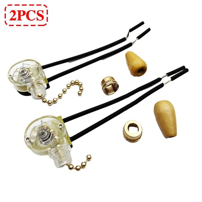3*2.2*1.6cm Light Universal Ceiling Fan Wall Light Bedside Lamp Replacement Pull Cord Chain Switch Control Pull Cord Switch Tool