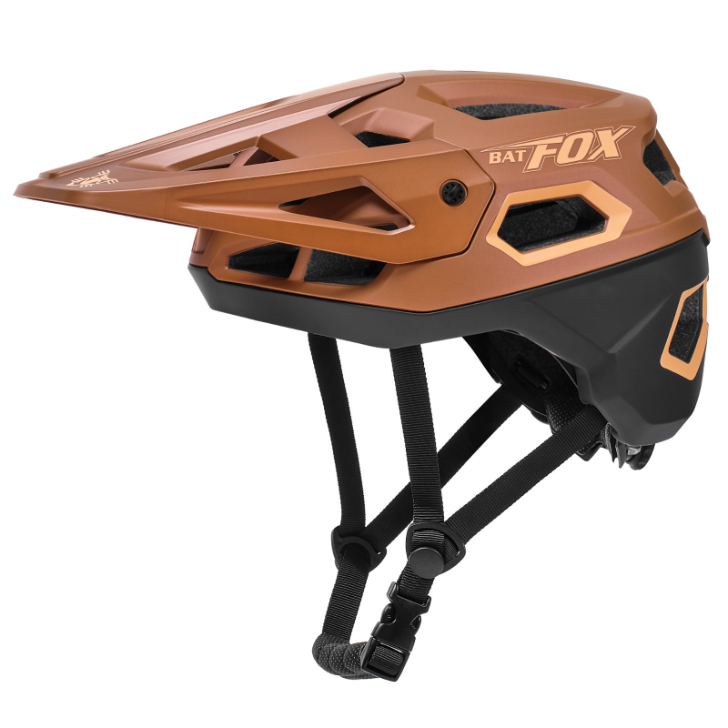 BATFOX 3/4 casco MTB todoterreno bicicleta ciclismo deportes carreras cuesta abajo casco de seguridad casco para hombres casco de ciclismo: l / Verde