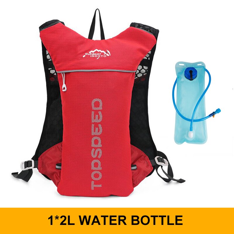 Sac à dos ultraléger pour hommes, gilet d&#39;hydratation, de Jogging, respirant, pour Marathon, vélo, bouteille d&#39;eau, 5l, 500ML: Red 2l Water Bag