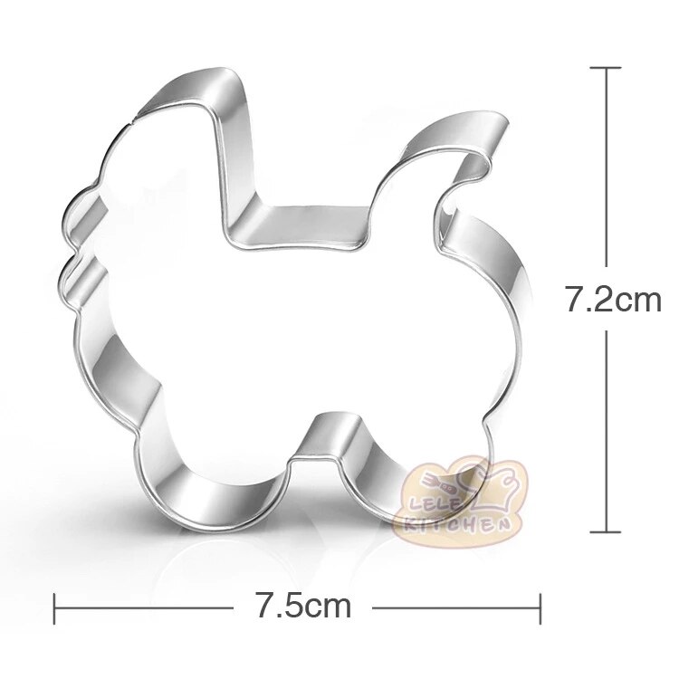 3D Pferd Cookie Cutter Edelstahl Ebene Kekse Werkzeug Backen Zubehör H331: H279