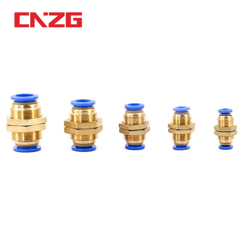 Conectores de tubos de ajuste rápido para neumáticos de aire, tubo de manguera OD de 8mm, 6mm, 4mm, 10mm, 12mm, Conector de empuje de un solo toque para Gas
