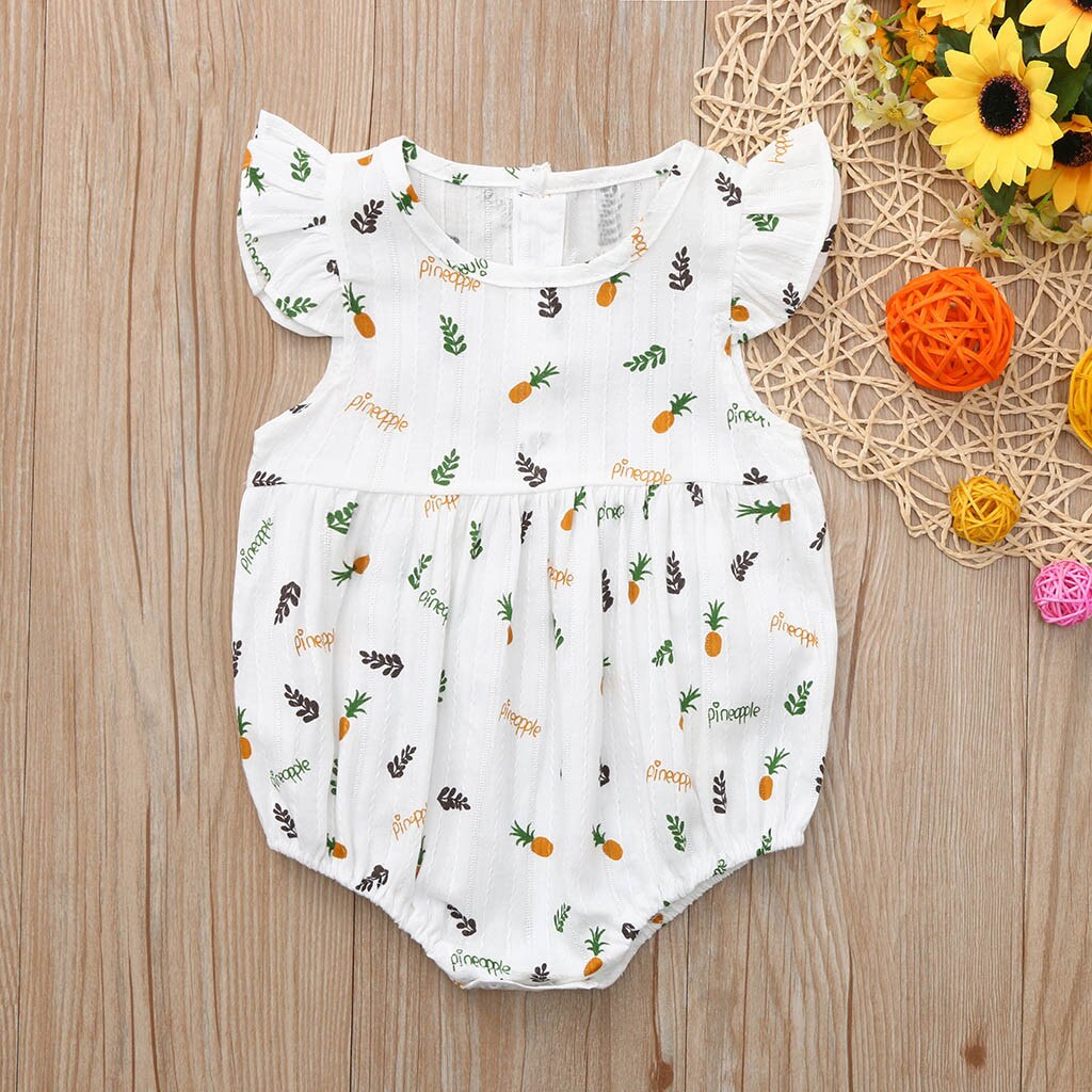 Baby Jongens Meisjes Rompertjes Ananas Print Jumpsuit Kleding Baby Meisje Romper Zomer Baby Jumpsuit Pasgeboren