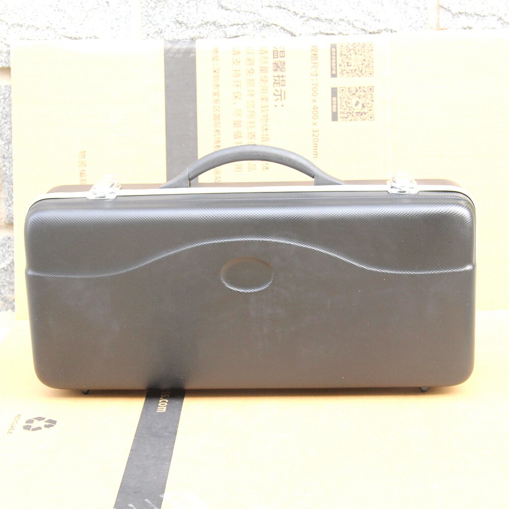 Trumpet Hard Case Box With Comfortable Handle Lock Accs Black trumpet parts 1pcs