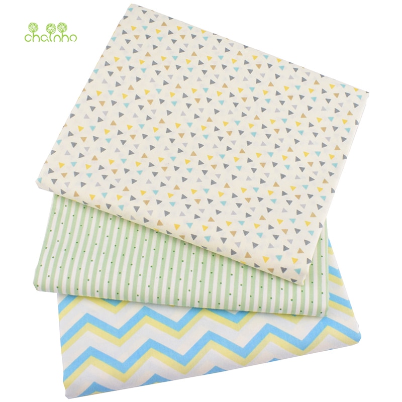 Chainho, blomster serie, trykt twill bomuldsstof, patchwork tøj til diy syning quiltning baby & børns sengetøj materiale
