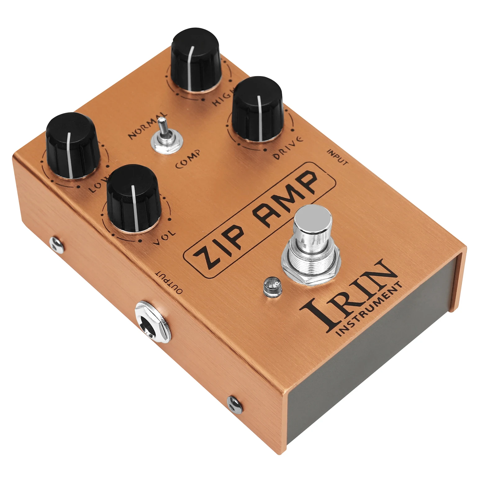 IRIN ZIP AMP AN-39 Pedal de efectos de guitarra eléctrica Pedal de efecto de guitarra de tono Overdrive de compresión fuerte con interruptor de palanca COMP