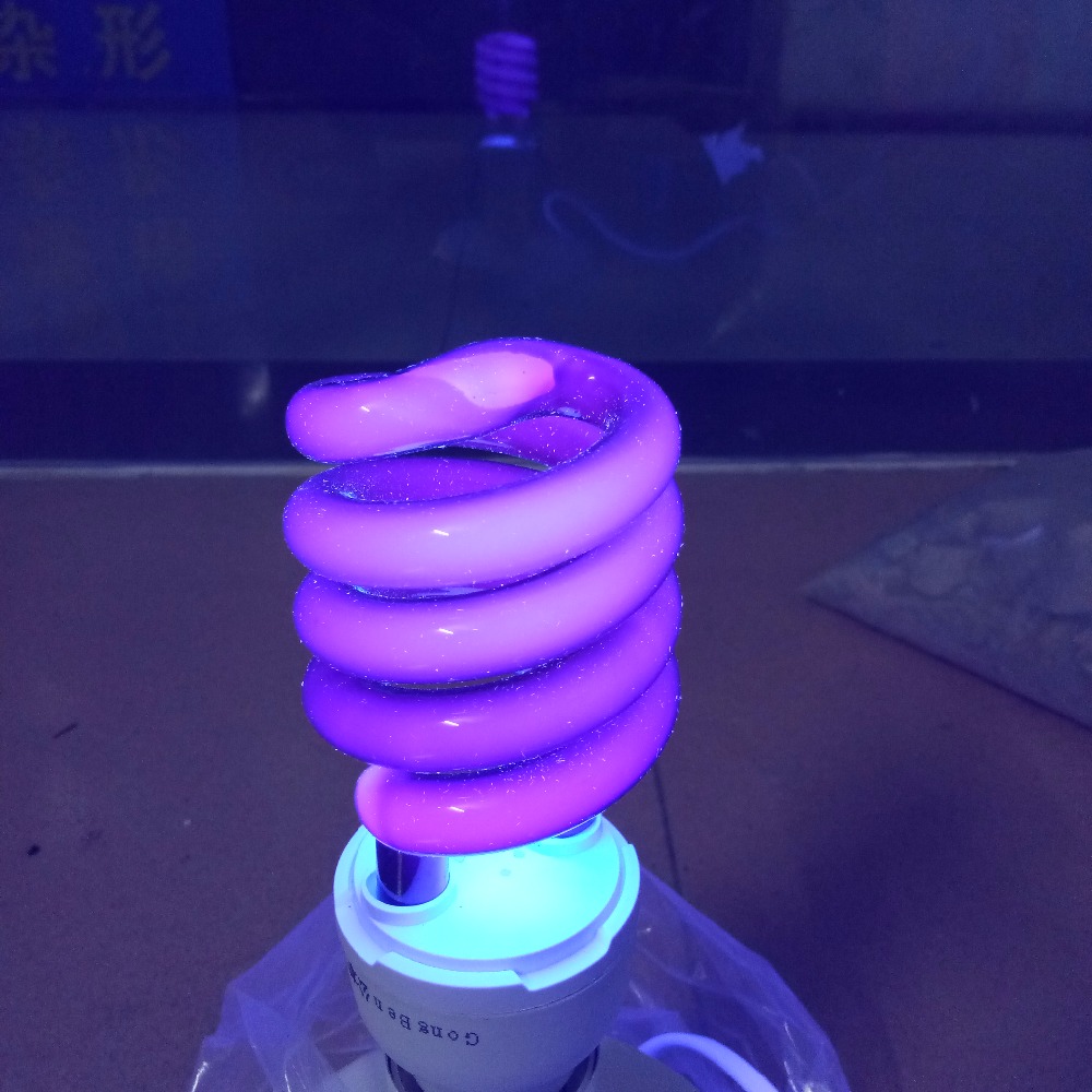 40W E27 Ultraviolet quartz uv black light lamp spiral purple light indoor energy saving lamp 365nm fluorescent bulb