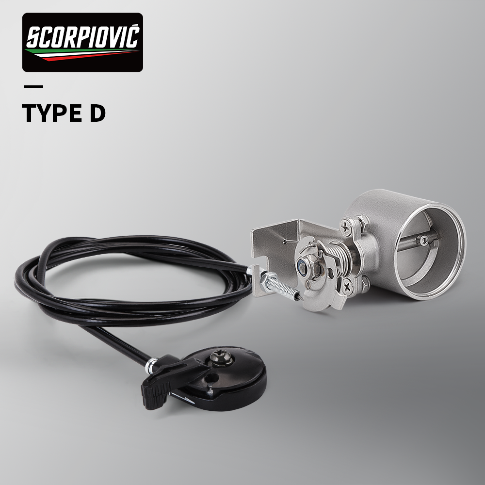 Válvula de control de escape de motocicleta de operación manual Válvula de control de escape de 2" 51 mm - Se puede soldar / impermeable: Rojo