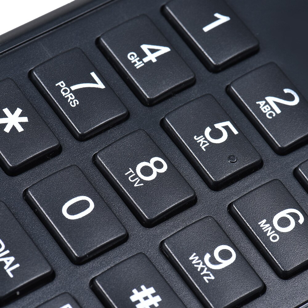 Portable Corded Telephone Phone Pause/ Redial/ Flash Wall Mountable Base Handset for House Home Call Center Office Company Hotel