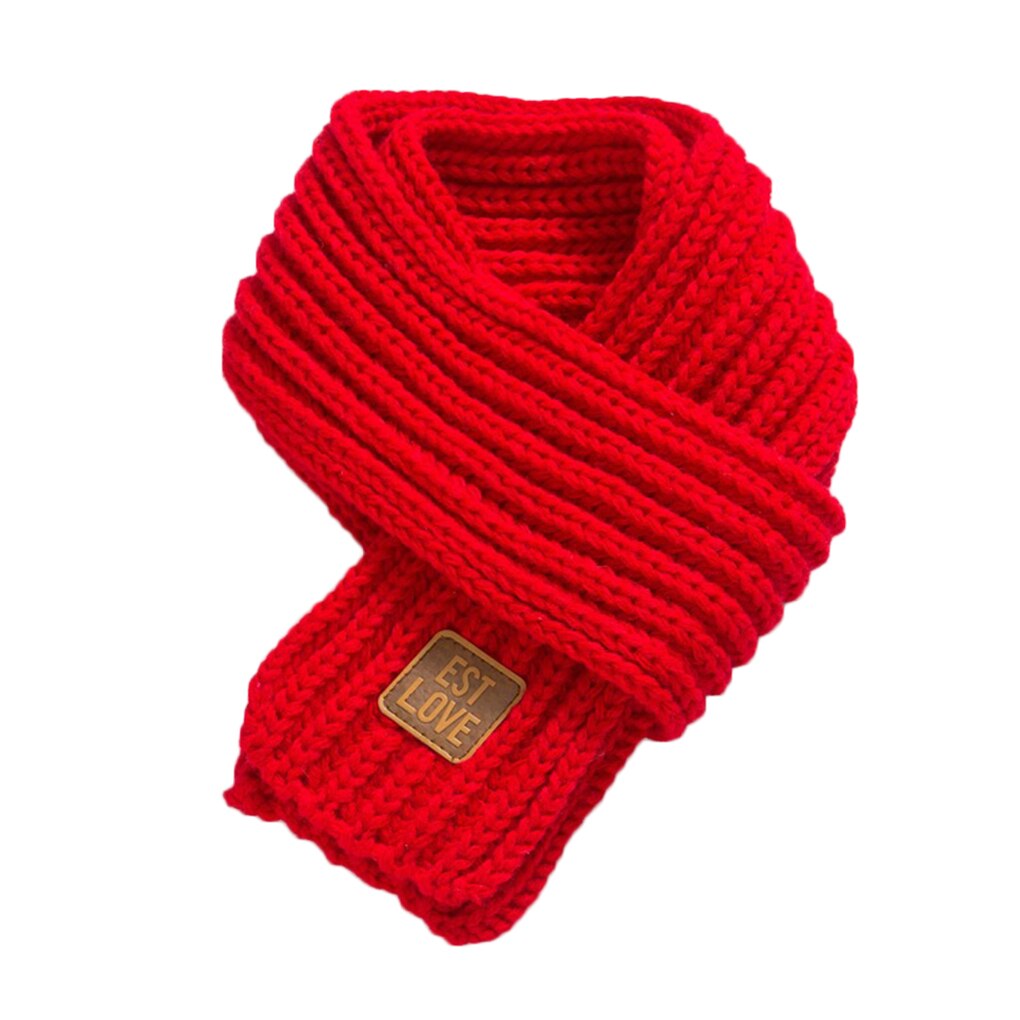 Bufanda tejida de invierno para niños y niñas, bufanda para bebés con pompón y cuello cálido, bufandas tejidas con cuello de lana: NO.1