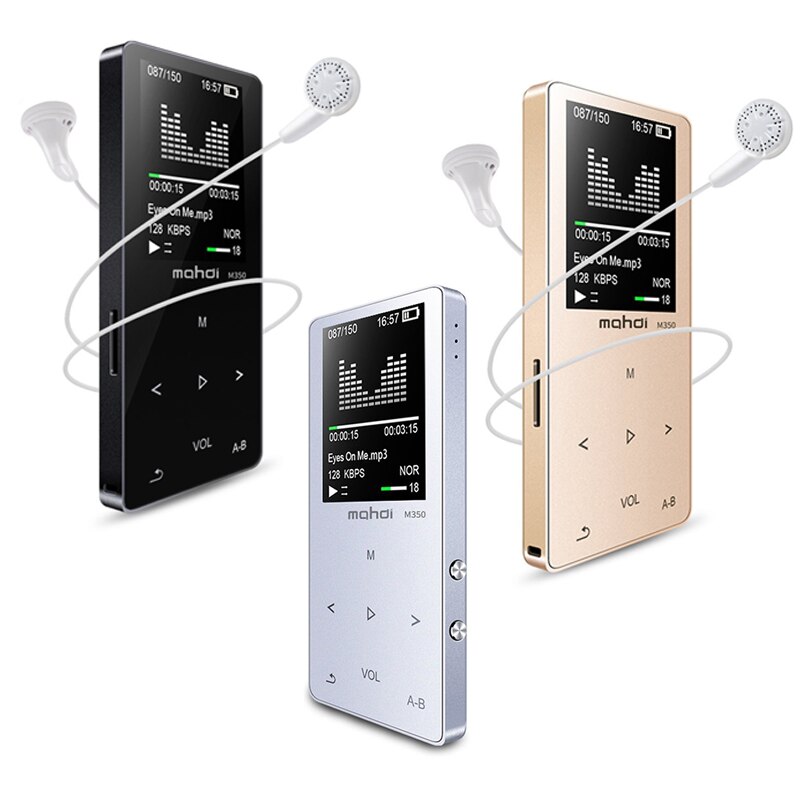 Reproductor MP3 deportivo de Metal con Bluetooth, dispositivo de Audio portátil de 8GB Con altavoz incorporado, Radio FM, APE Flac