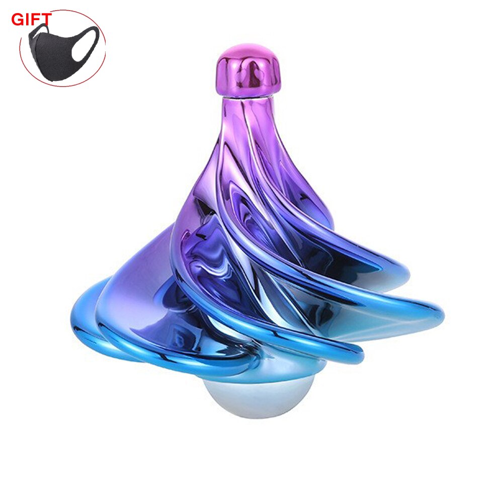 Gyroscope pneumatique pour enfants, jouet de décompression, de noël, souffle de vent coloré, jeu d'intérieur: colorful