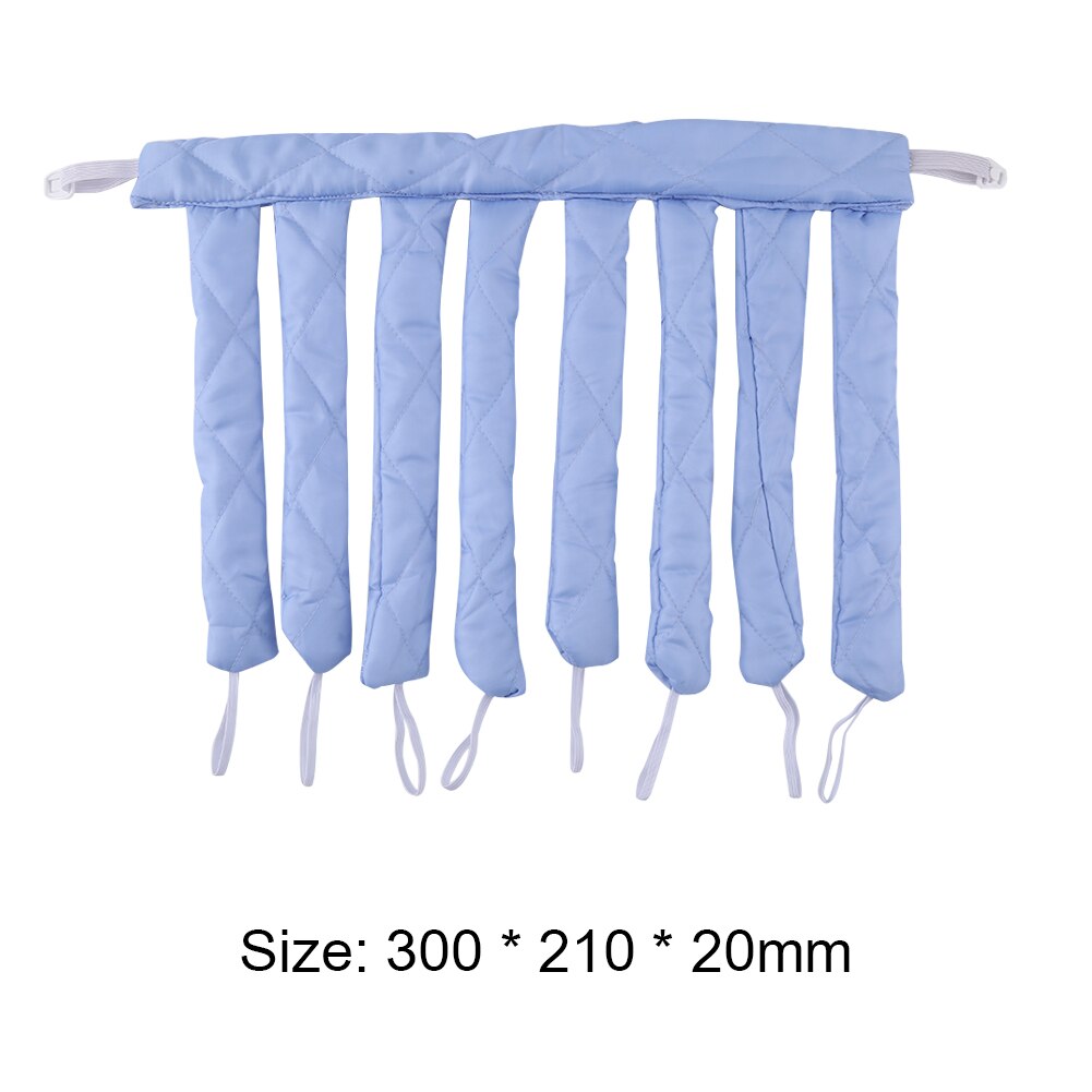 Heatless Spiraal Krulspelden Slapen Zachte Hoofdband Haar Geen Warmte Krullen Lint Haar Rollen Slapen Diy Haar Styling Tools: Blue