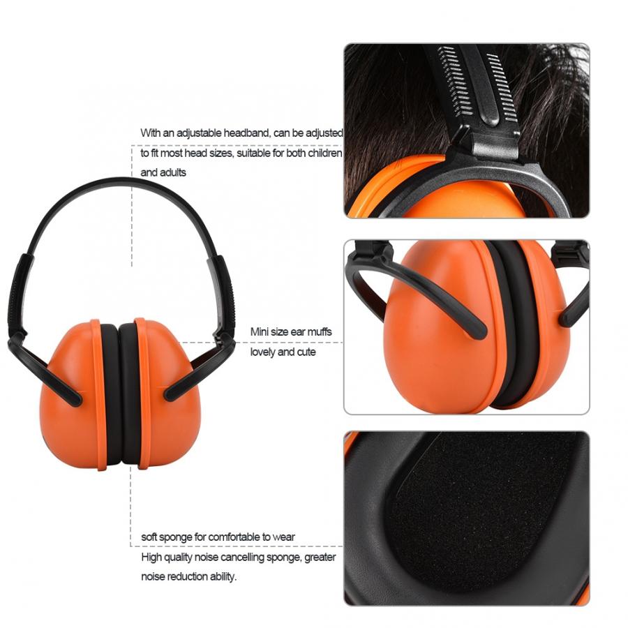 Anti-noise Impact Sound Hearing Protect Earmuffs Foldable Soundproof Earmuffs Sleep Study Industrial Hearing Protection Ear