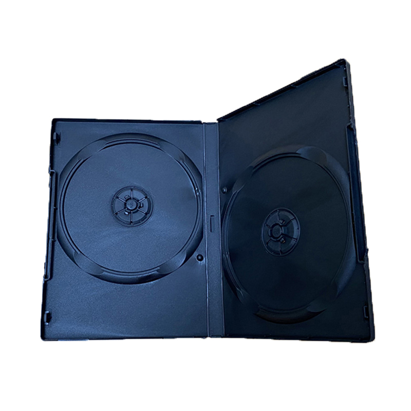 Plastic Black 14cm Thicken DVD Box Empty CD Case PP Plastic CD Case CD Case Capacity 1-2 Discs Packaging DVD Disc Storage Case: light green