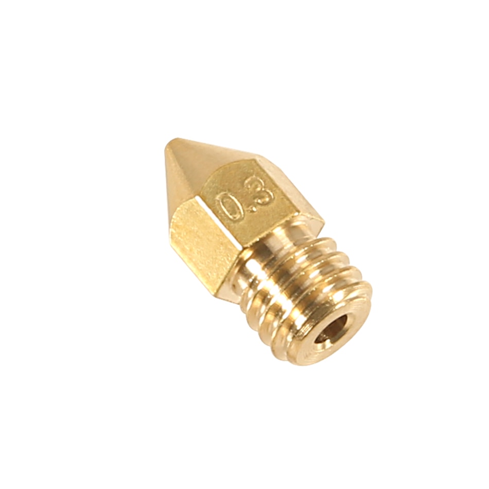 5pcs MK7 MK8 Nozzle For 3d Printer 0.4 0.3 0.2 0.5mm Copper Parts Extruder Threaded 1.75mm 3.0mm Filament Head Brass Nozzles