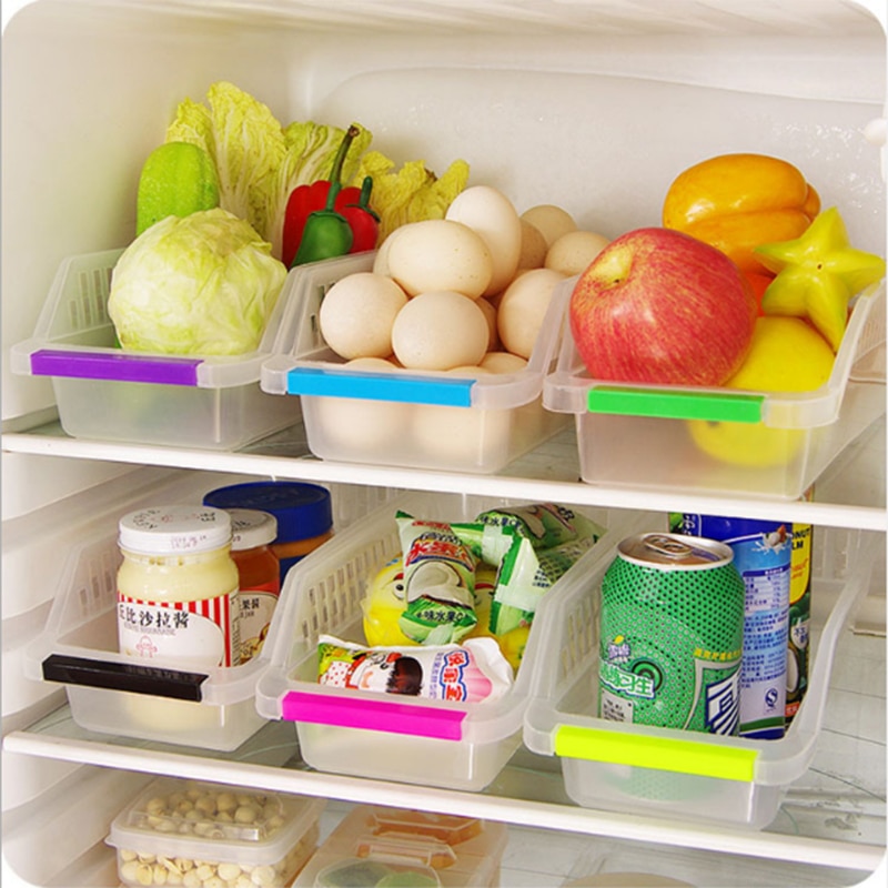 Plastic opbergdoos super grote transparante lade type koelkast opbergdoos keuken voedsel opbergdoos