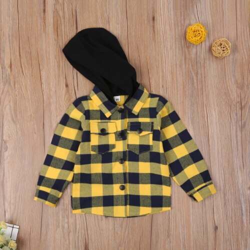 Baby Jongens Meisjes Shirts Button-Down T-shirt Denim Romper Peuter Lange Mouwen Plaid Top 0-7T