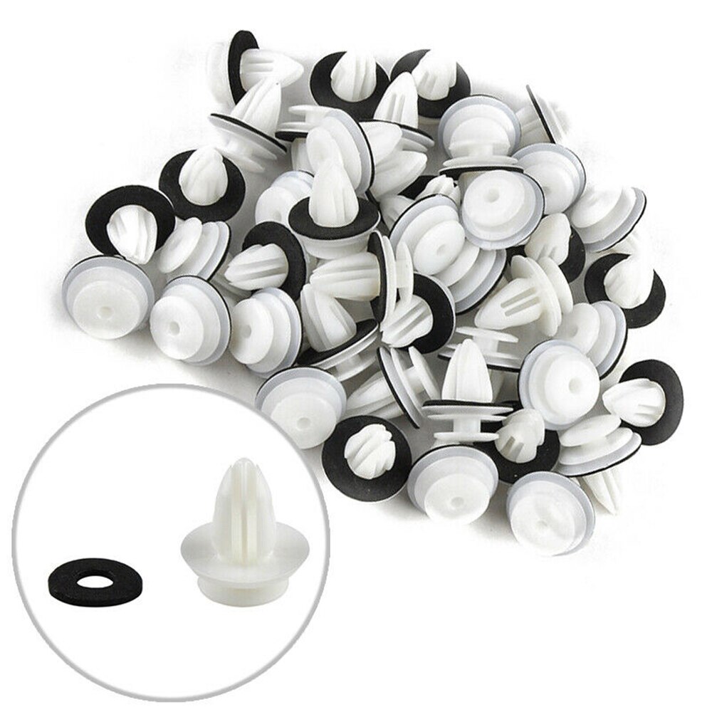 100 stk bil bagagerum skruenitter sæt bil karosseri trim clips holder plast kofanger skærm fastgørelse clips auto bil skærm clips