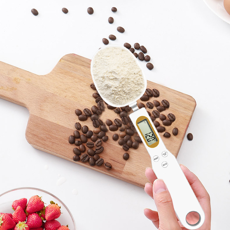 Cuchara medidora de peso, báscula Digital LCD para cocina, 500g, 0,1g, cuchara medidora para alimentos, Mini herramienta de cocina para báscula de café con leche