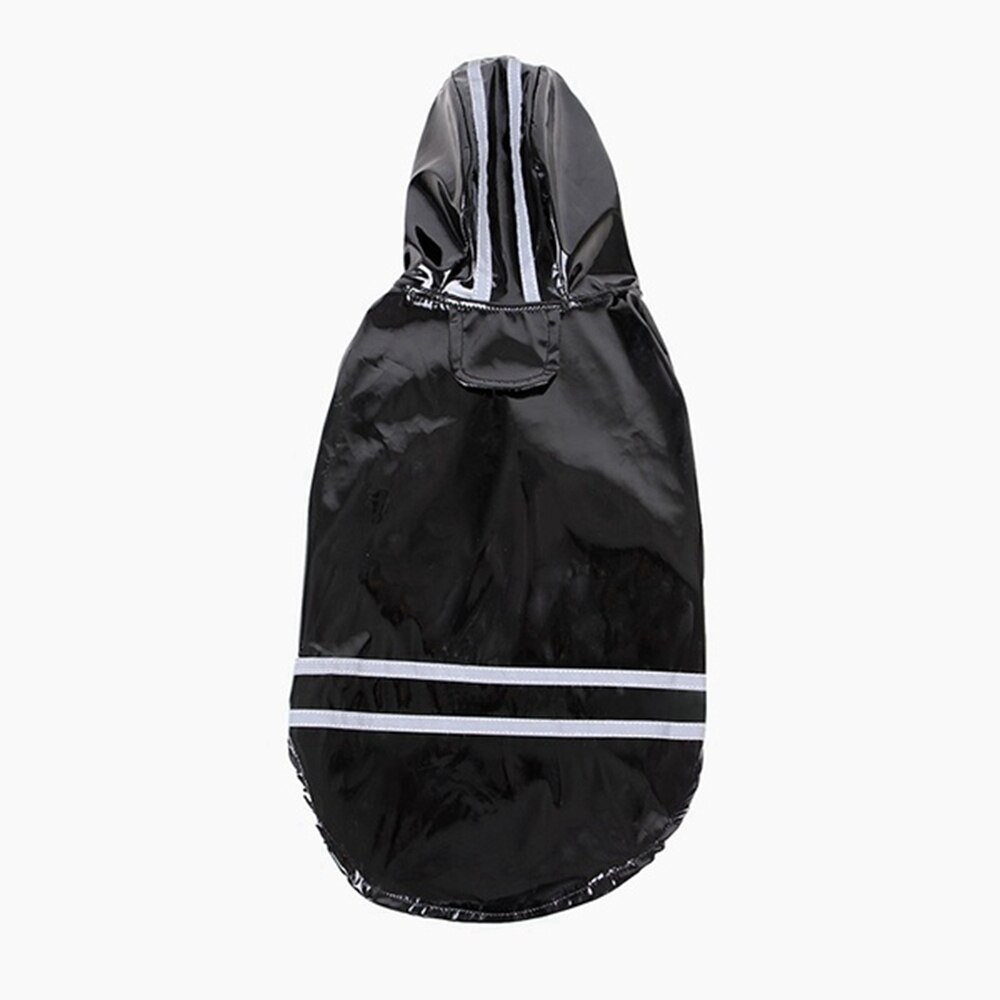 1PC Pet Rain Coat Summer Outdoor Puppy Hoody Waterproof Dog Jackets Raincoat for Dogs Cats Apparel Clothes S-XL: Black / S