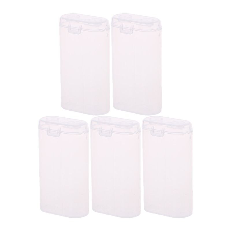 Duurzaam 5Pc 2X18650 Batterij Houder Case 18650 Batterij Opbergdoos Oplaadbare Batterij Power Bank Plastic Gevallen