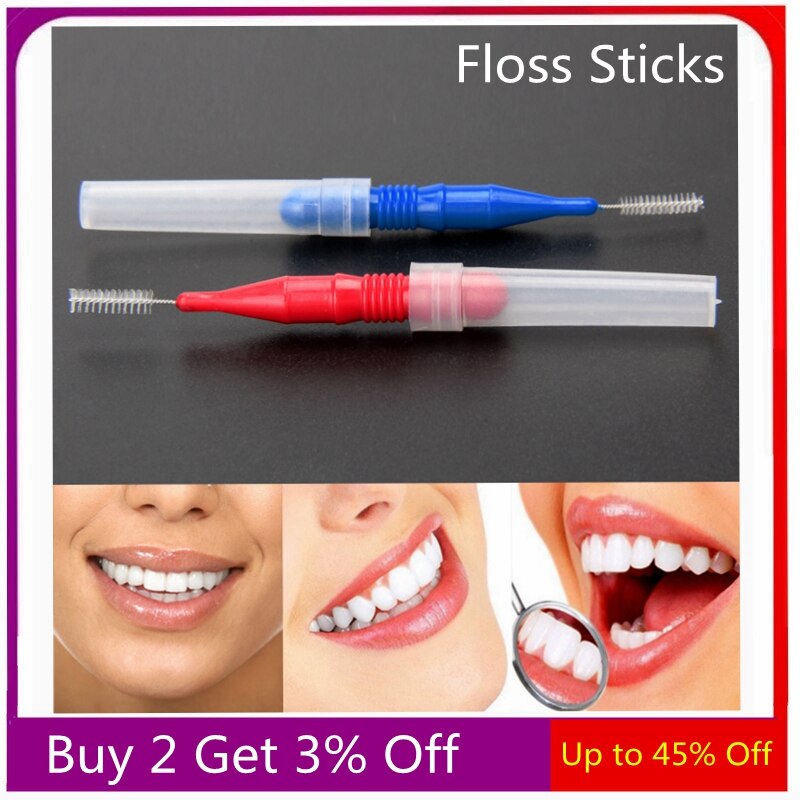 8/30 Pcs Tand Floss Stok Flossen Hoofd Tanden Mondhygiëne Dental Plastic Orale Rager Tandenstoker Borstel Mond Cleaner