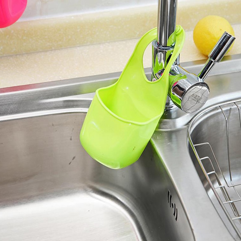 Kitchen sink drain basket Folding Silicone Hanging Storage Holders Kitchen Bathroom Storage Holders & Racks