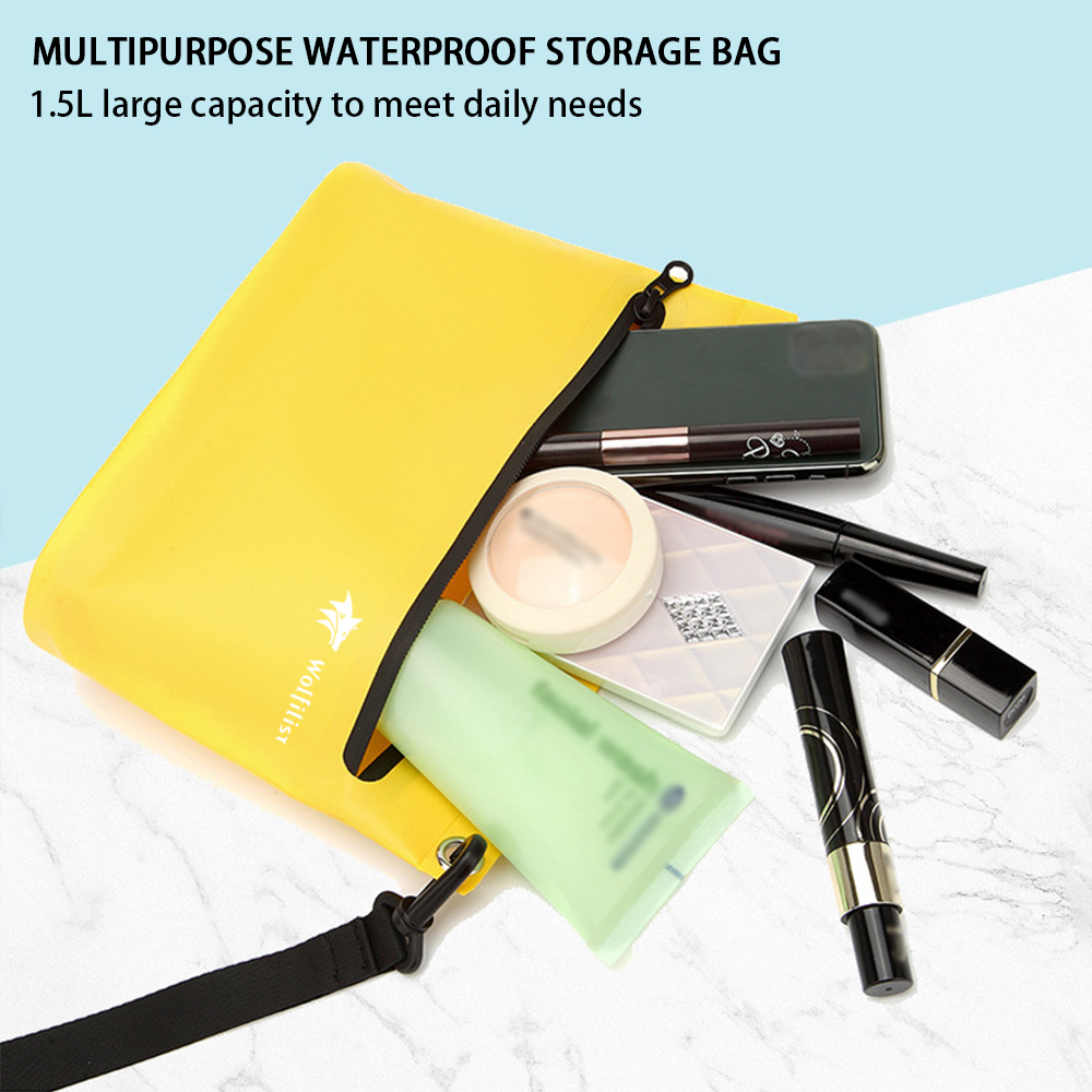 Wasserdichte tragetaschen, multifunktionale pvc-draussen-handtaschen, spritzwassergeschützte, reißfeste und leicht zu reinigende trockenbeutel