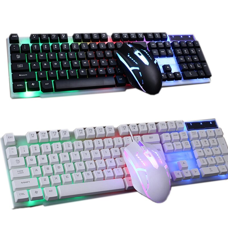 Combo PC Gamer LED Gaming Keyboard And Mouse Set Wired 2.4G Keyboard Gamer Keyboard Illuminated Gaming Keyboard Set